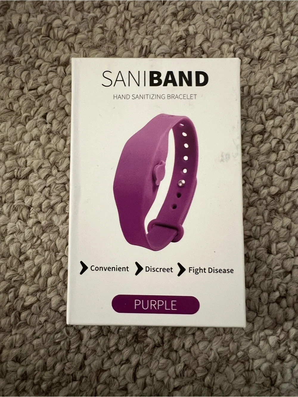 Purple Hand Sanitizing Bracelet